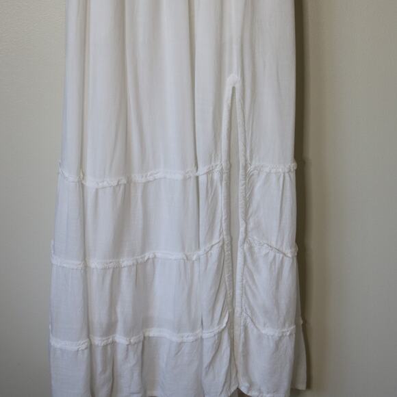 NWOT Hollister Midi White Boho Dress with Pockets XS - Picture 12 of 13